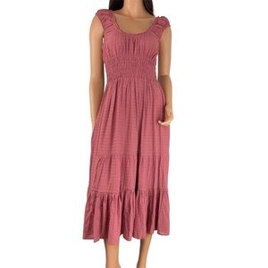 Wishlist Ginger Smocked Sleeveless Dress Mauve Size M